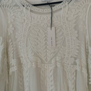 White Embroidered Dress